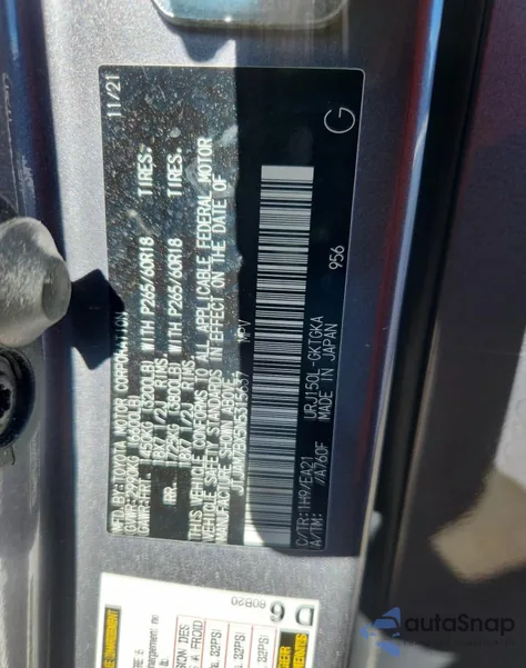 2022 Lexus Gx 460 z USA, uszkodzony, nr VIN JTJAM7BX5N5315637